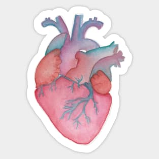 Watercolor Heart Sticker